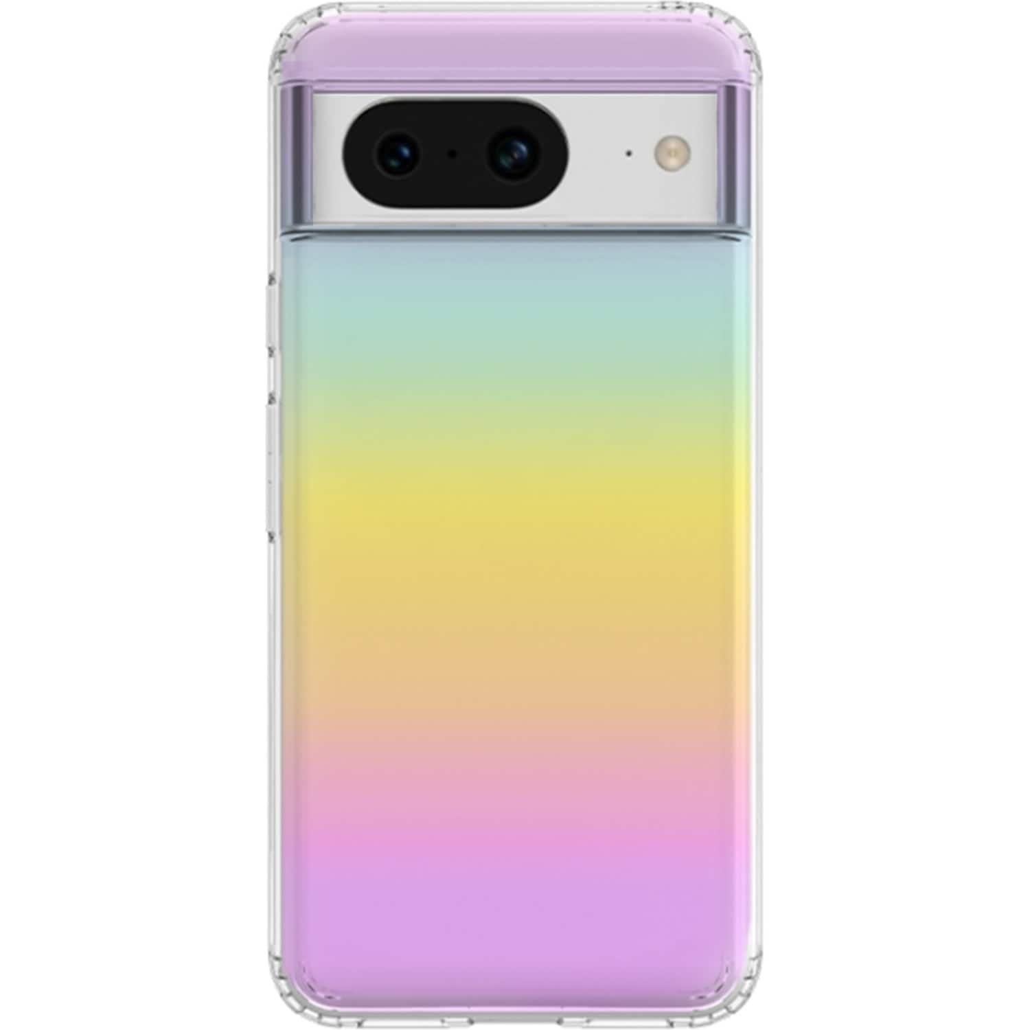 Front. SaharaCase - Hybrid-Flex Hard Shell Series Case for Google Pixel 8 - Transparent Gradient.