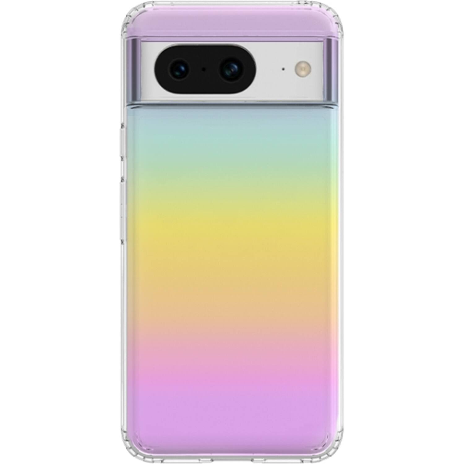 Front. SaharaCase - Hybrid-Flex Hard Shell Series Case for Google Pixel 8 - Transparent Gradient.