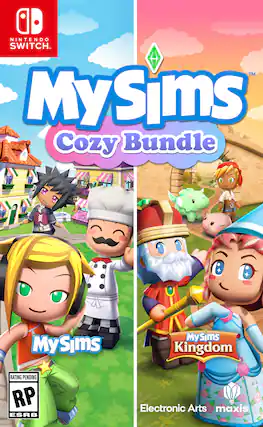 My Nintendo SwitchTM MySims Cozy Bundle MySims MySims Kingdom Rating Pending RP ESRB Electronic Arts maxis - E (Everyone)