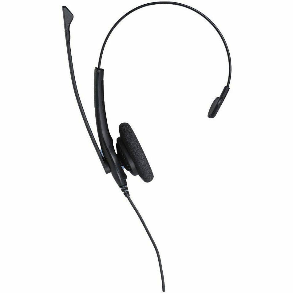 Alt View 5. Jabra - Jabra BIZ 2400 II QD Headset - Mono - Quick Disconnect - Wired - Over-the-head - Monaural - Supra-aural - Noise - Red.