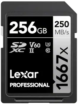 Lexar - Professional SDXC 1667X UHS-II, V60 256 GB