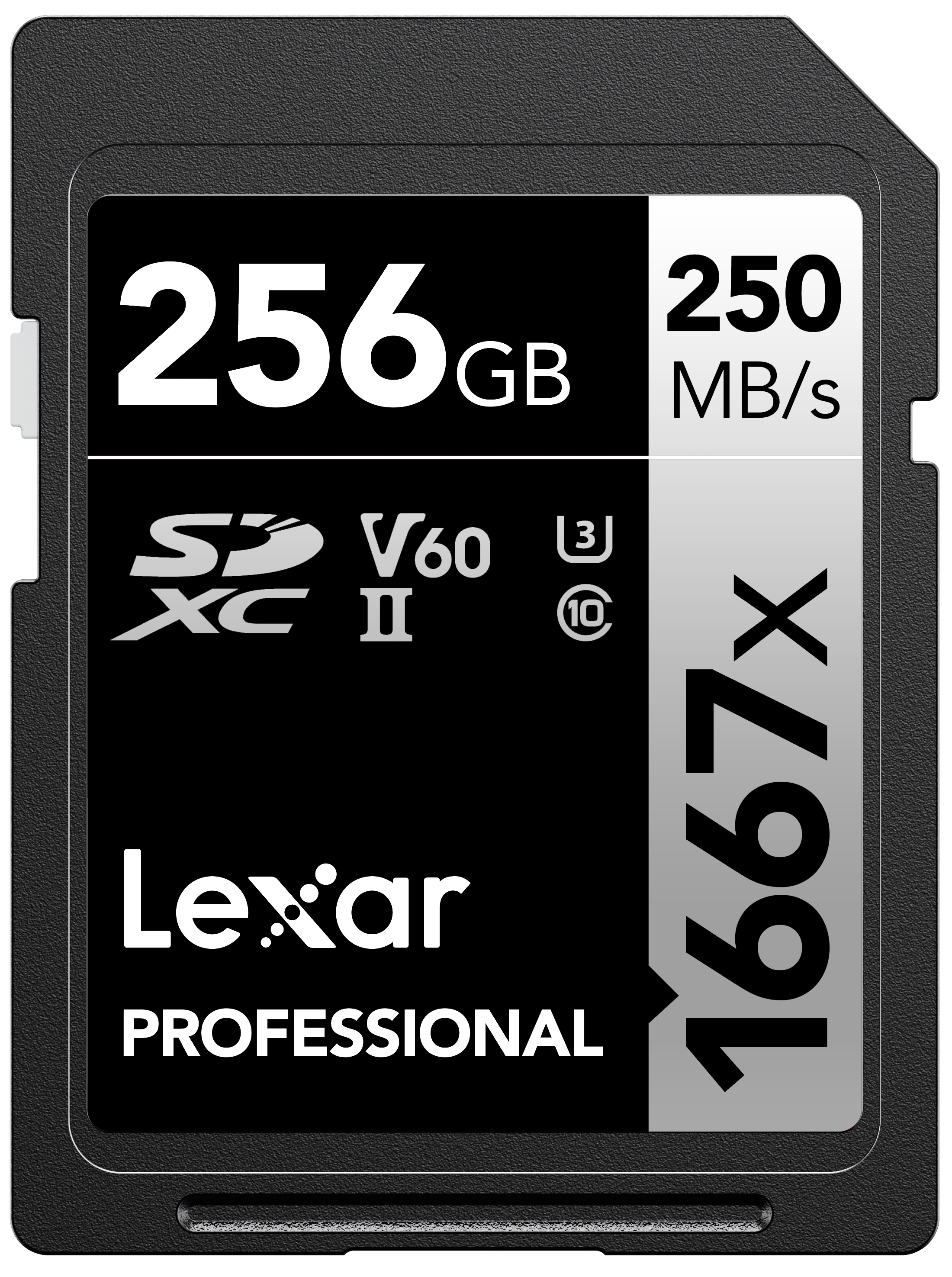 Lexar - Professional SDXC 1667X UHS-II, V60 256 GB