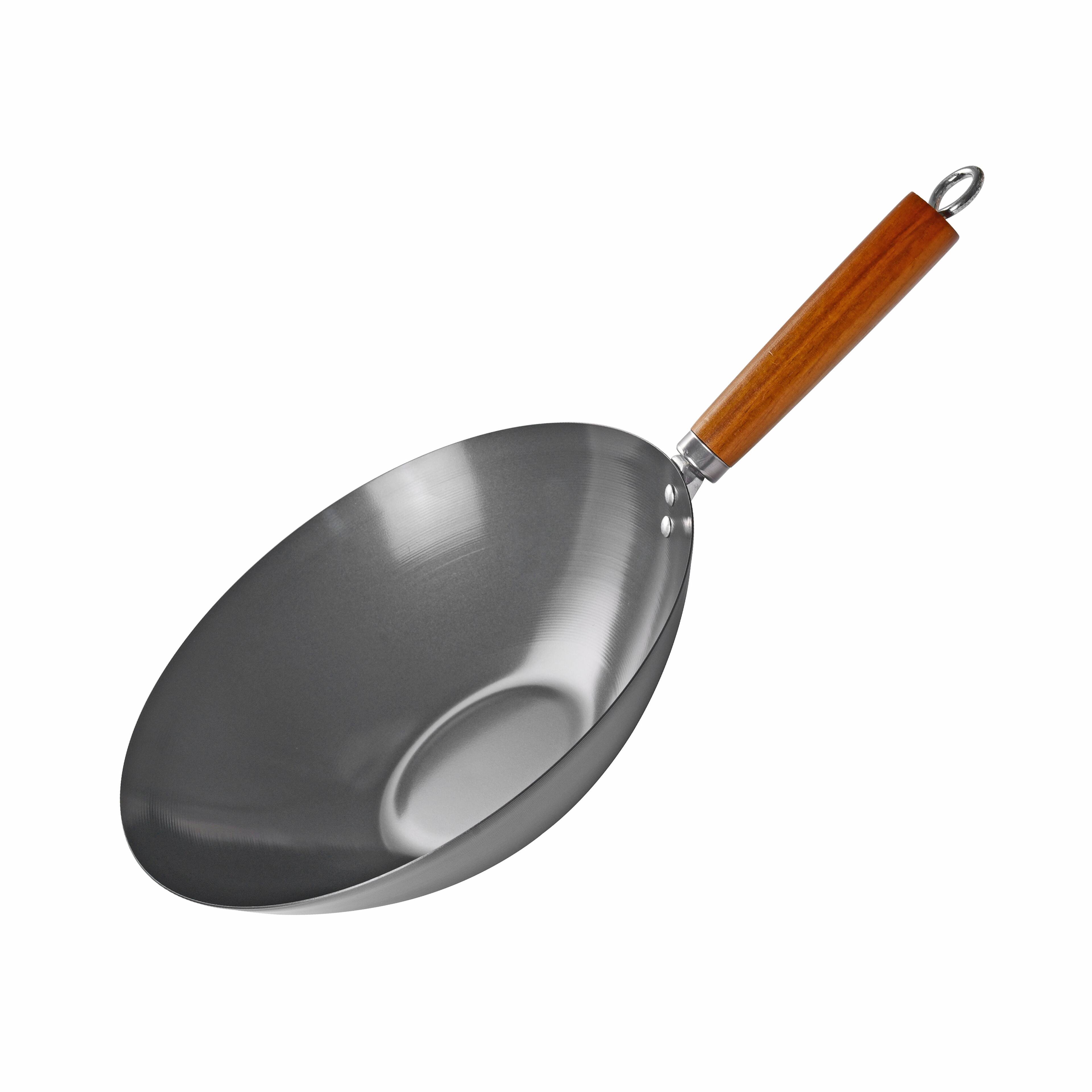 Commercial Chef 12 inch Carbon Steel Wok