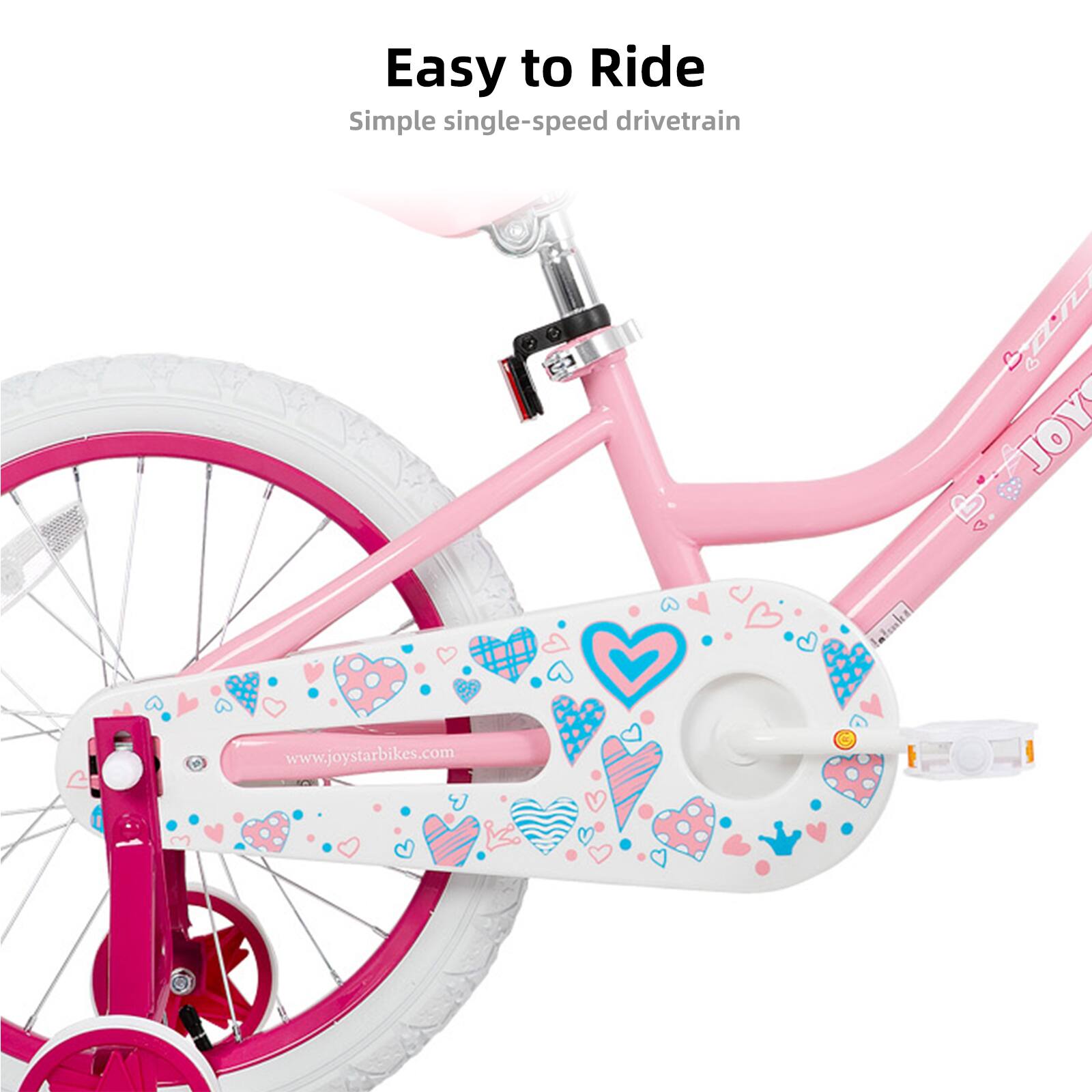 Easy to Ride  
Simple single-speed drivetrain  

www.joystarbikes.com