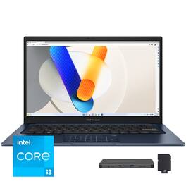 ASUS - Vivobook 14 14" FHD Laptop,Intel Core i3-1315U,16GB RAM,2TB SSD+1TB Dock Set,Wi-Fi 6E,Win 11 - Blue