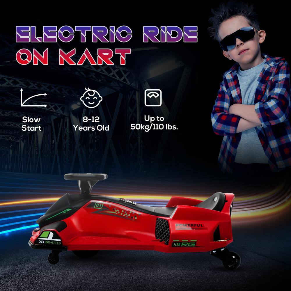 ELECTRIC RIDE ON KART

- Slow Start
- 8-12 Years Old
- Up to 50kg/110 lbs.

POWERFUL

GO-SPEED

RG