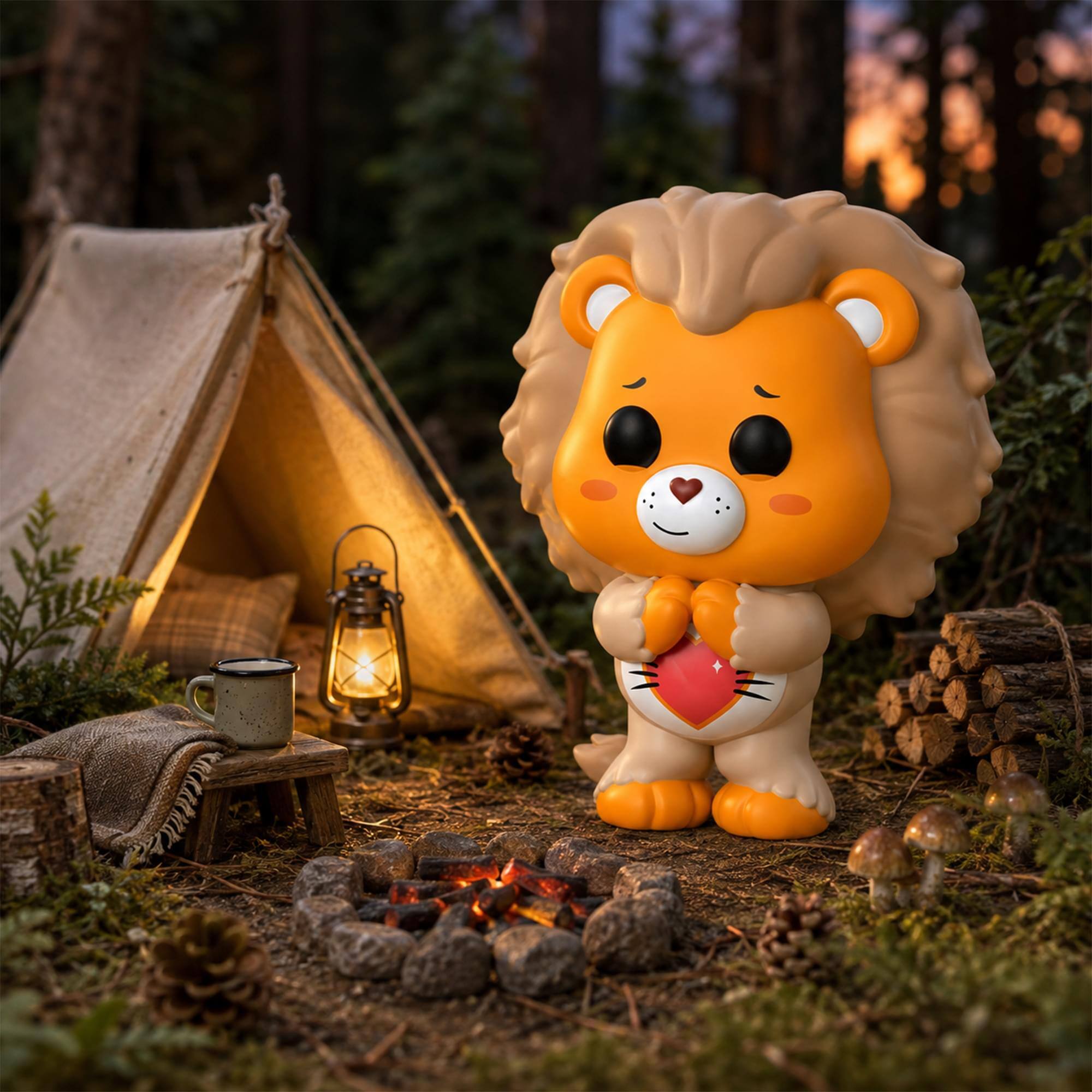 Alt View 3. Funko - Funko POP! Movies: Wicked x Care Bears - Tenderheart Bear as the Cowardly Lion   - COLLECTIBLES - Multicolor.