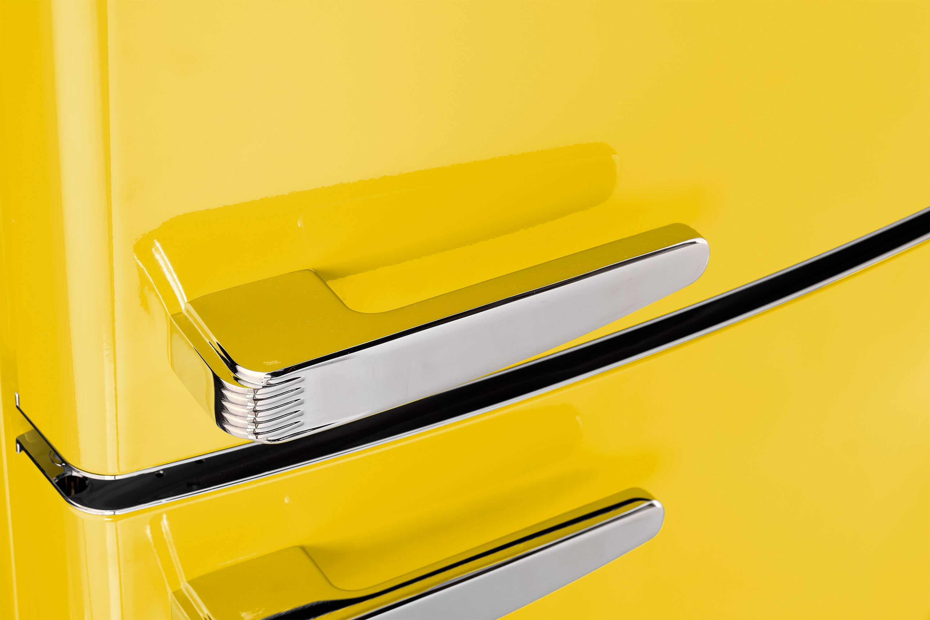 Alt View 9. Unique Appliances - Classic Retro 16.7 cu.ft Bottom Freezer Counter Depth Refrigerator - Canary Yellow.