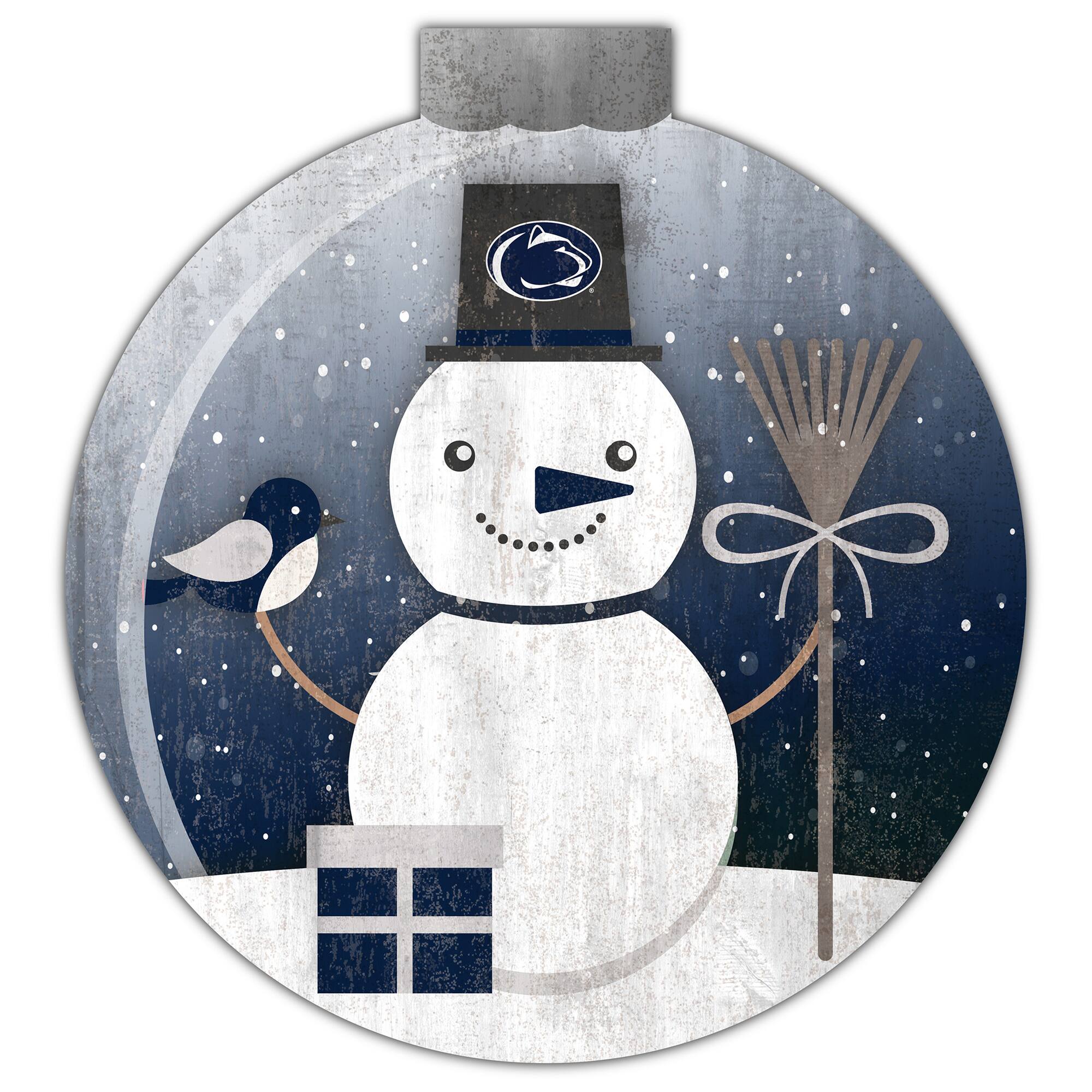 Front. Fan Creations - Penn State Nittany Lions 12'' Snow Globe Wall Art - Multicolor.