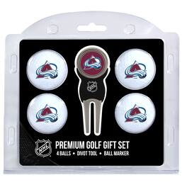 Team Golf - Colorado Avalanche 4-Ball Gift Set - Multicolor