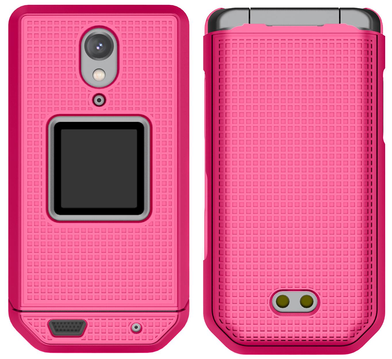 Alt View 2. Nakedcellphone - Hard Case for CAT S22 Flip Phone - Pink.