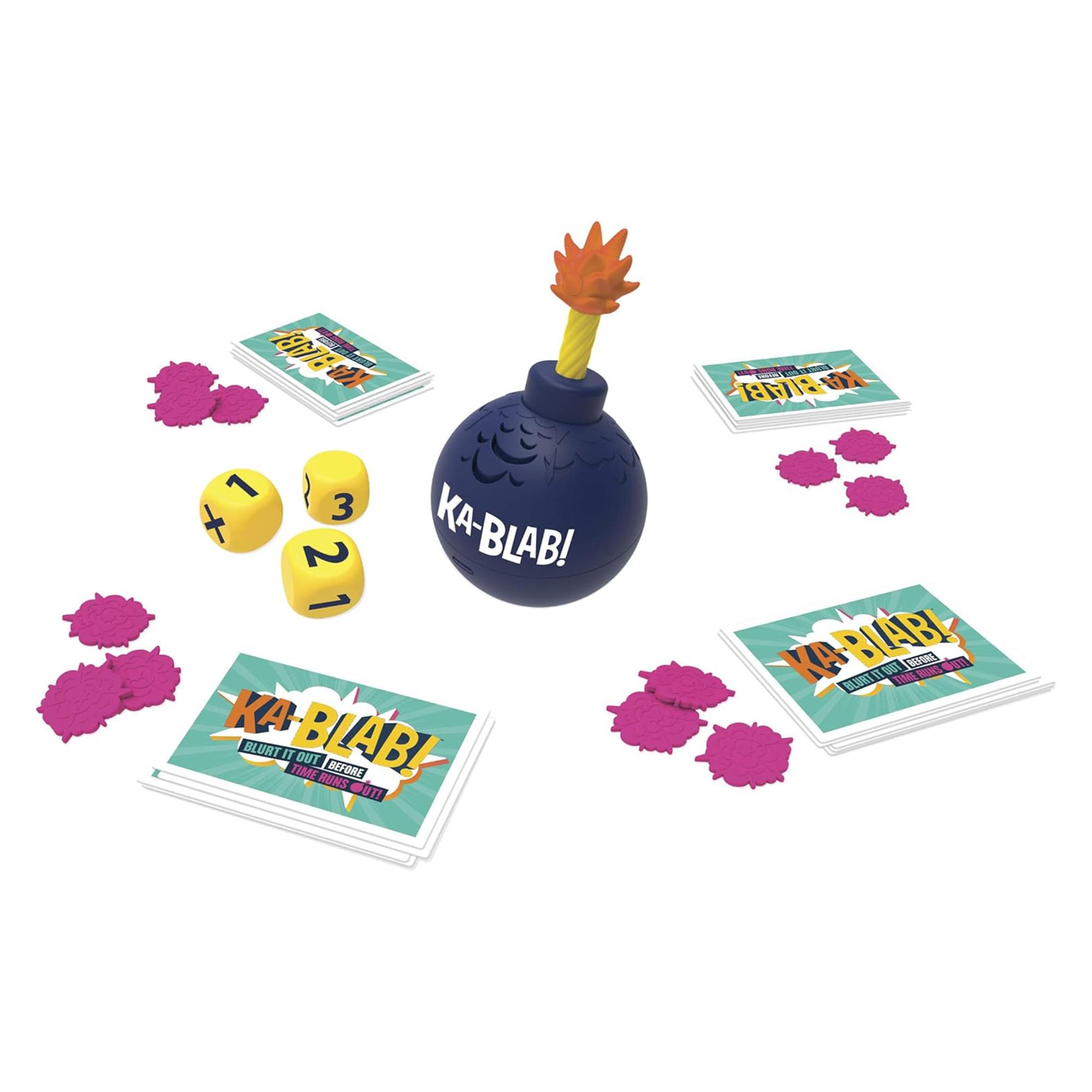 Hasbro - Ka-Blab! Family Game | Blurt It Out Before Time Runs Out - Blue