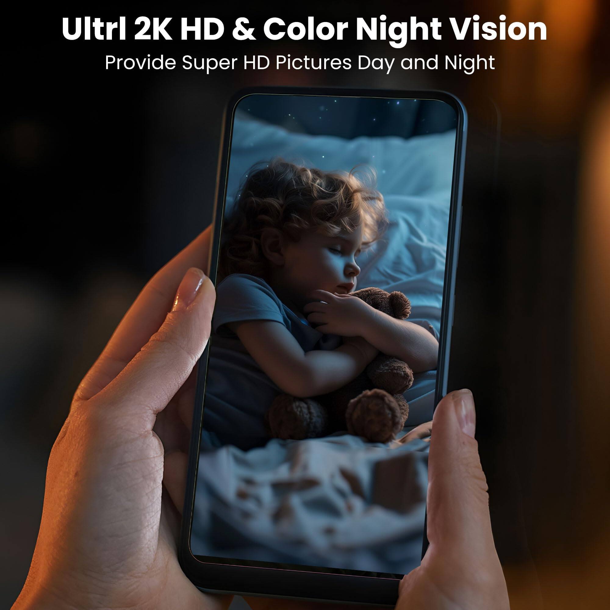 Ultra 2K HD & Color Night Vision  
Provide Super HD Pictures Day and Night
