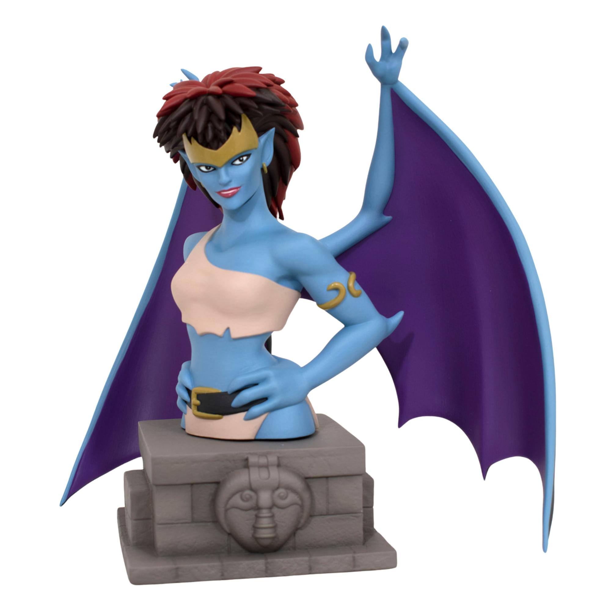 Alt View 10. Diamond Select Toys - Gargoyles Demona 6 Inch Resin Bust - Blue.