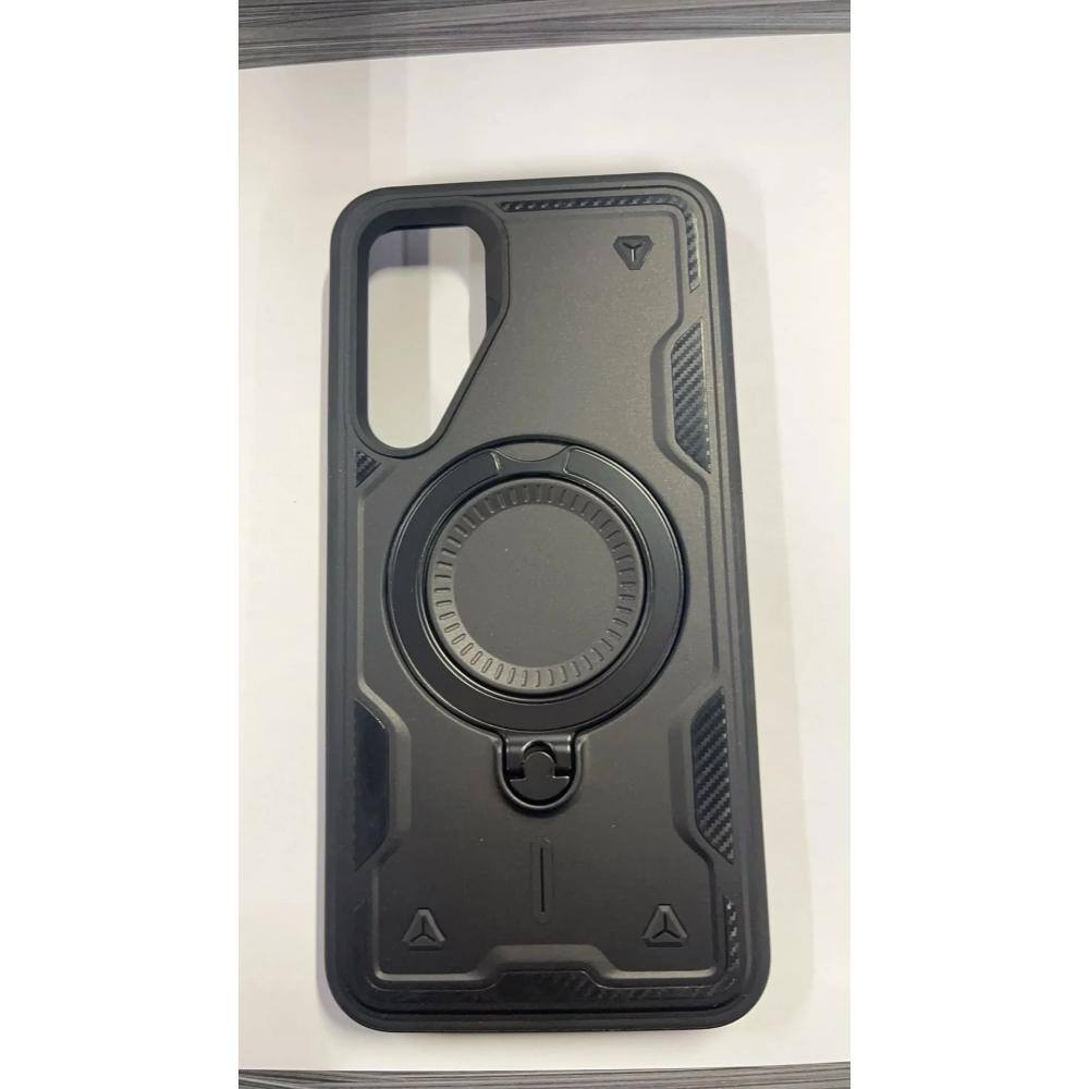 Angle. Reiko - 360 Degree Rotating Magnetic Versatile Stand Black Compatible With Samsung Galaxy A35 5G - Black.