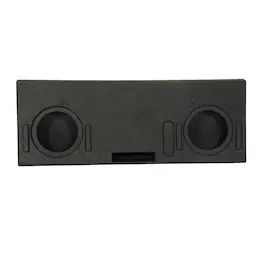 QPower - Dual 10" Ported Sub Enclosure for Toyota Tundra Crew Max | QBTUNDRA14210 - Black