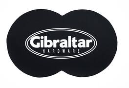 Gibraltar Hardware - Double Bass Drum Impact Patch, Leather-Like Vinyl Pad for Enhanced Beater Response & Head Protection