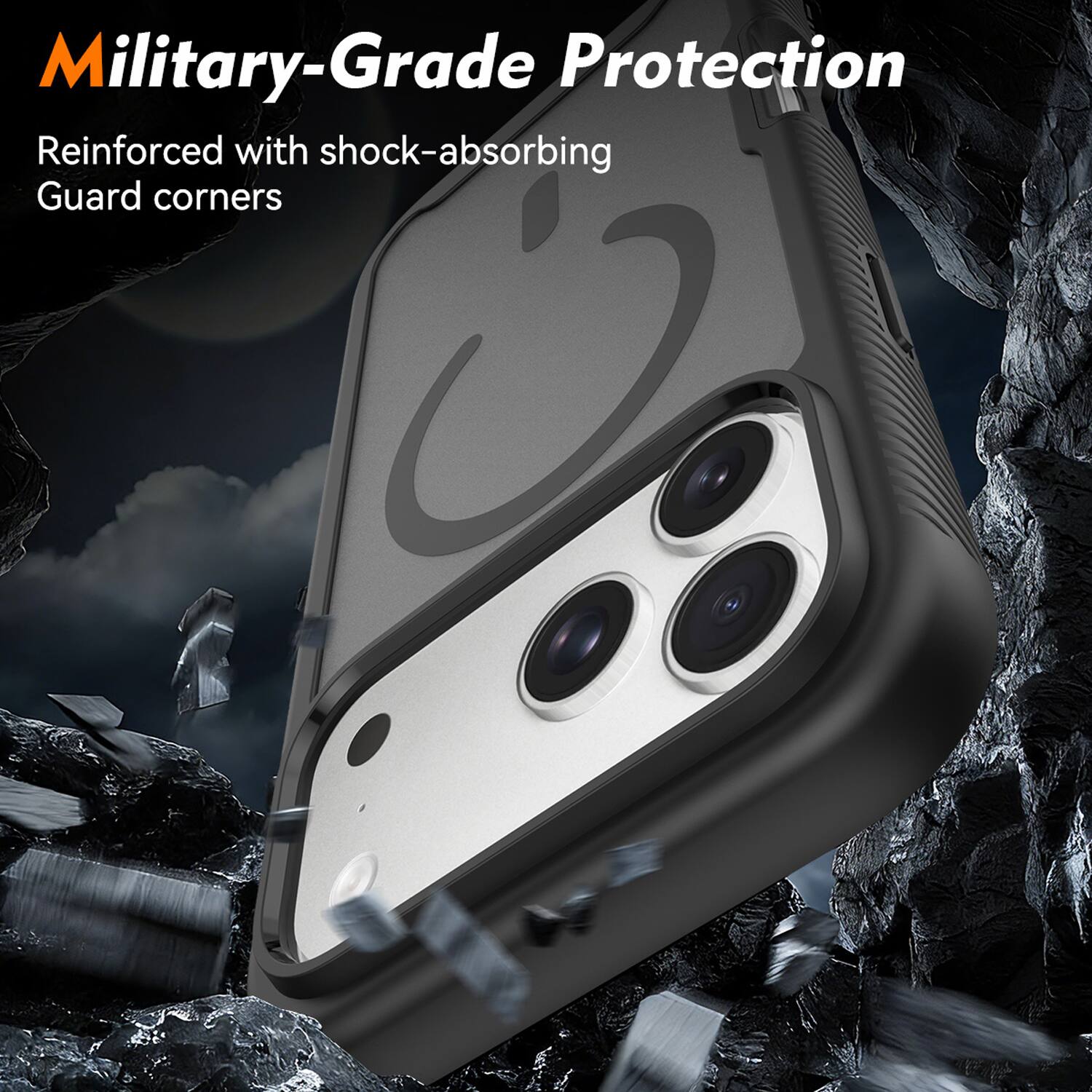 Military-Grade Protection  
Reinforced with shock-absorbing Guard corners