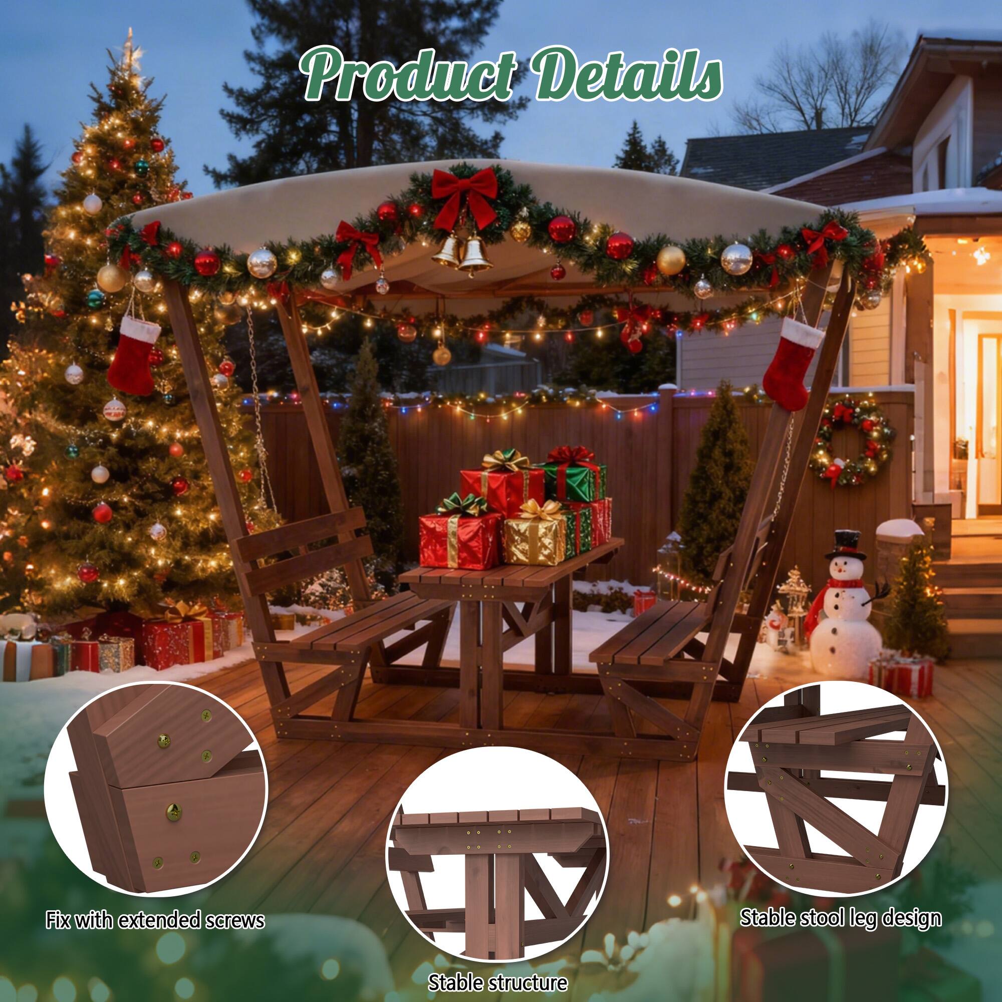 Product Details  
- Fix with extended screws  
- Stable stool leg design  
- Stable structure