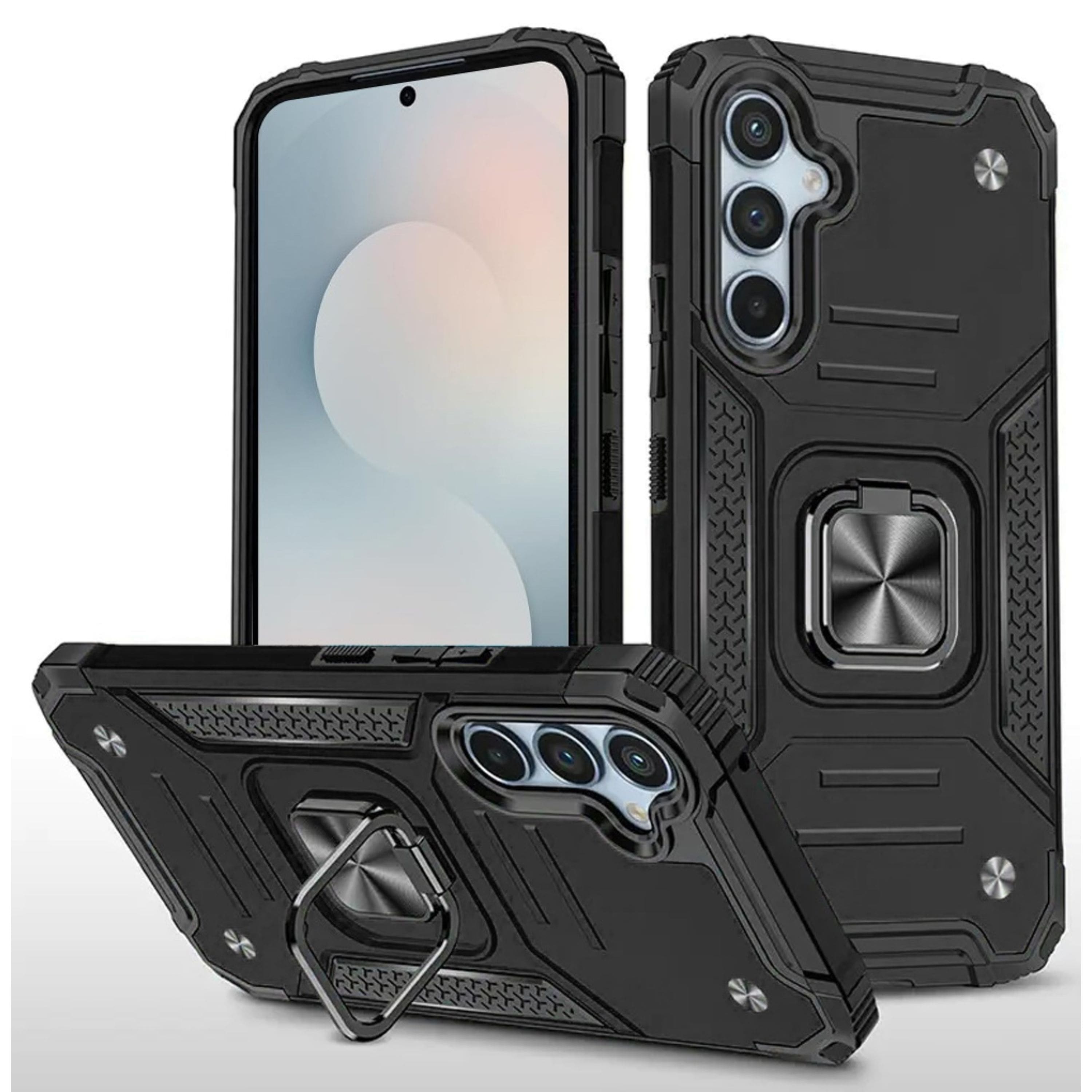 Kitcheniva - Shockproof Magnetic Kickstand Phone Case With Tempered Glass For Samsung Galaxy S26+ - Black price history on PriceWatchPro
