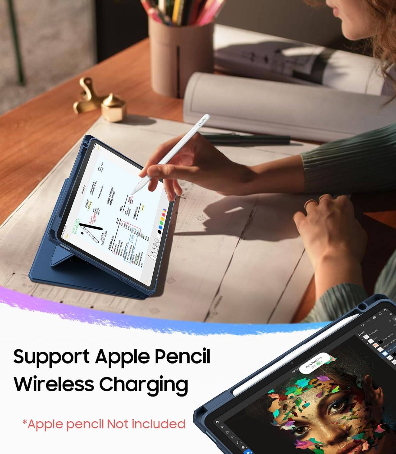 JOANS  
TOTAL COST

Support Apple Pencil Wireless Charging  
*Apple pencil Not included