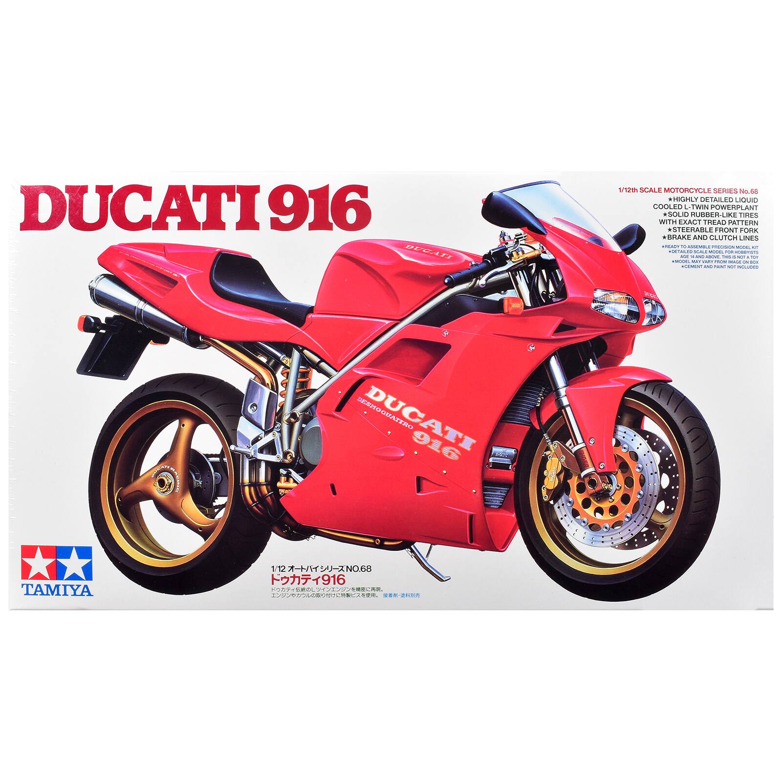 Model Kit Ducati 916 Motorcycle 1/12 Scale Model by Tamiya