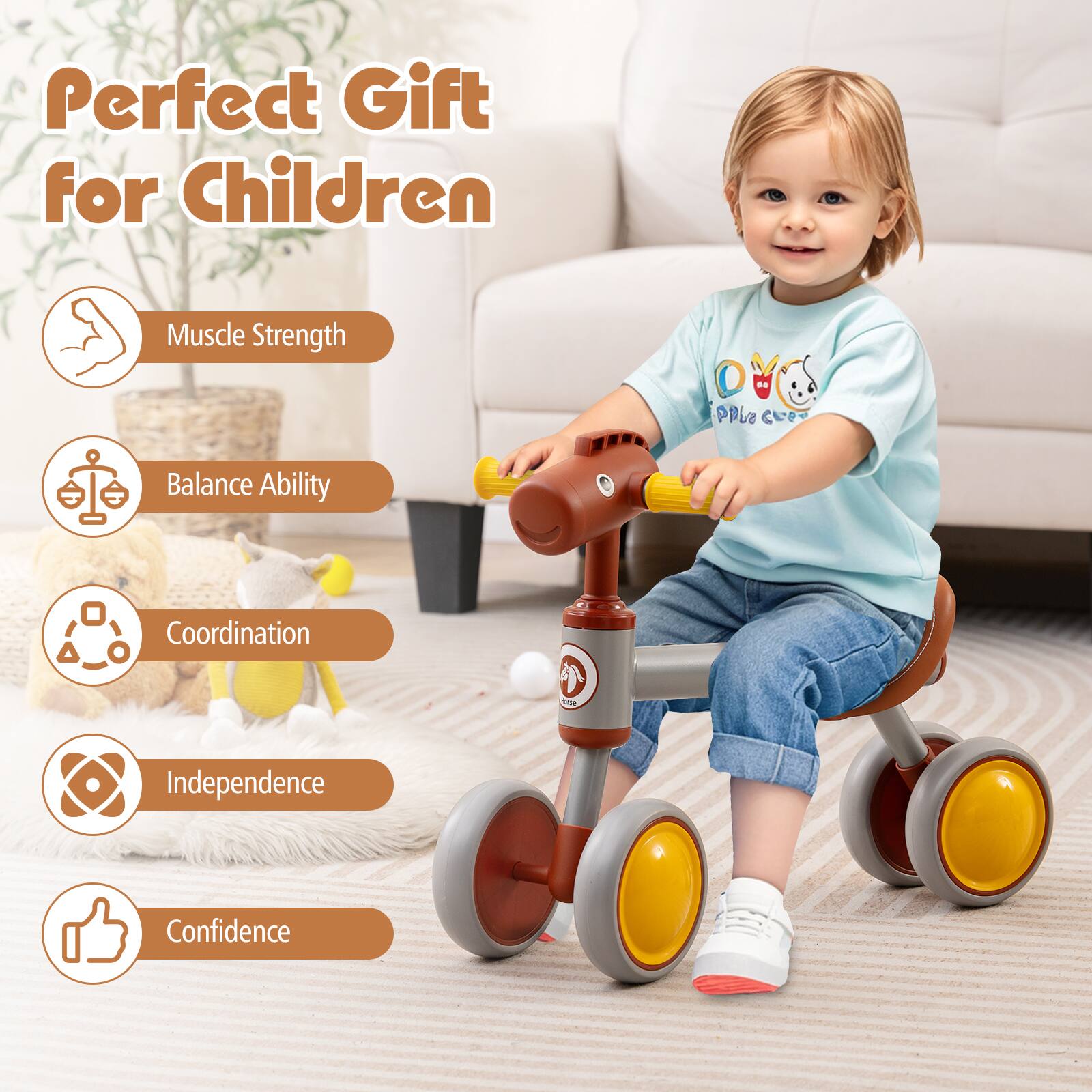 Perfect Gift for Children

- Muscle Strength
- Balance Ability
- Coordination
- Independence
- Confidence