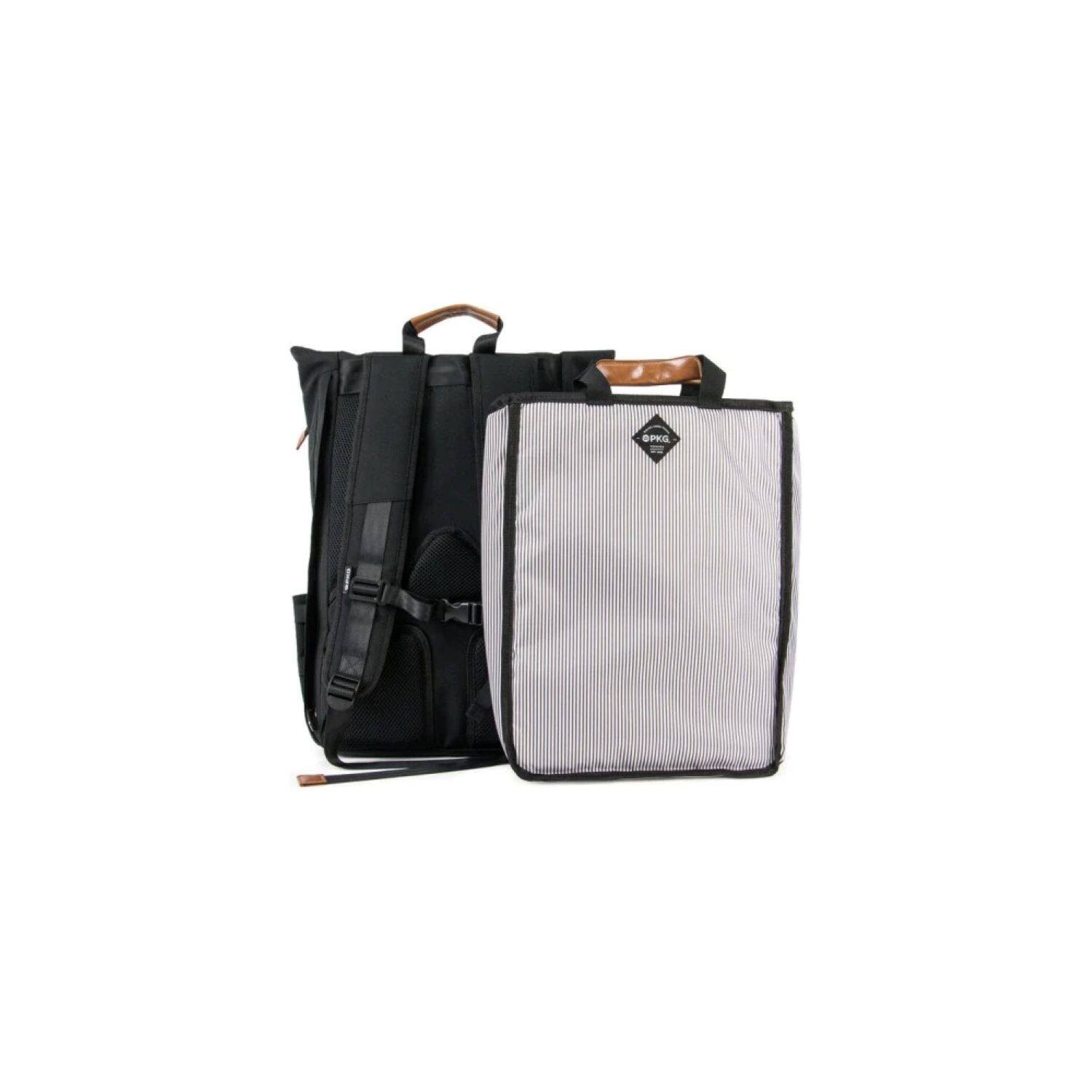 Alt View 1. PKG - Brighton II Foldtop Plus Backpack - Black.