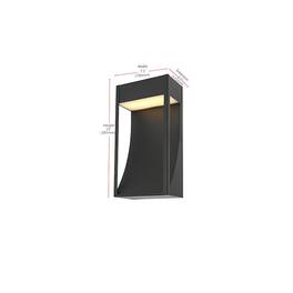 Elegant Lighting - Adriel 7.5 inch Outdoor Wall Sconce - Black