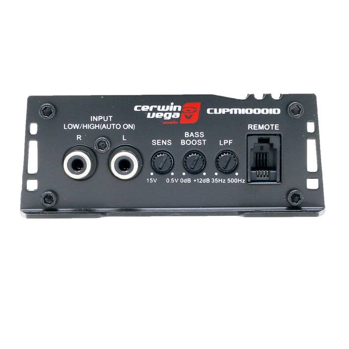 cerwin CUPMIOOOID INPUT LOW/HIGH(AUTO ON) R L SENS REMOTE BASS BOOST LPF 15V 0.5V OdB +12dB 35Hz 500Hz