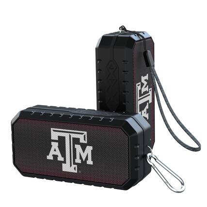 Front. Keyscaper - Texas A&M Aggies Water Resistant Linen Print Bluetooth Speaker - Black.