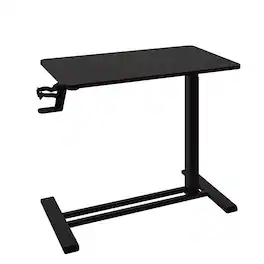 FlexiSpot - H7 Mobile Workstation and Overbed Table with Gas Lift - 32x18 - Black