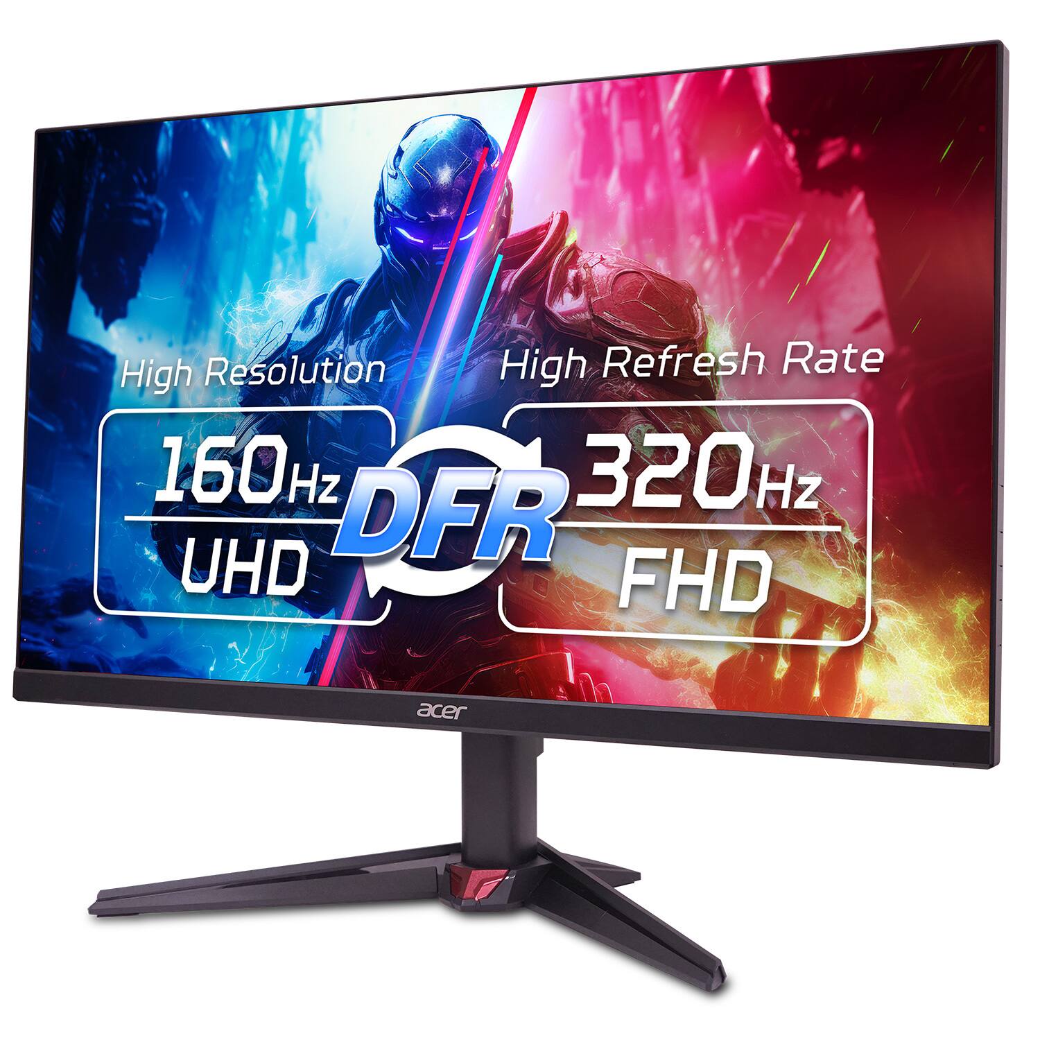 High Resolution, High Refresh Rate, 160Hz, 320Hz, DFR, UHD, FHD, acer