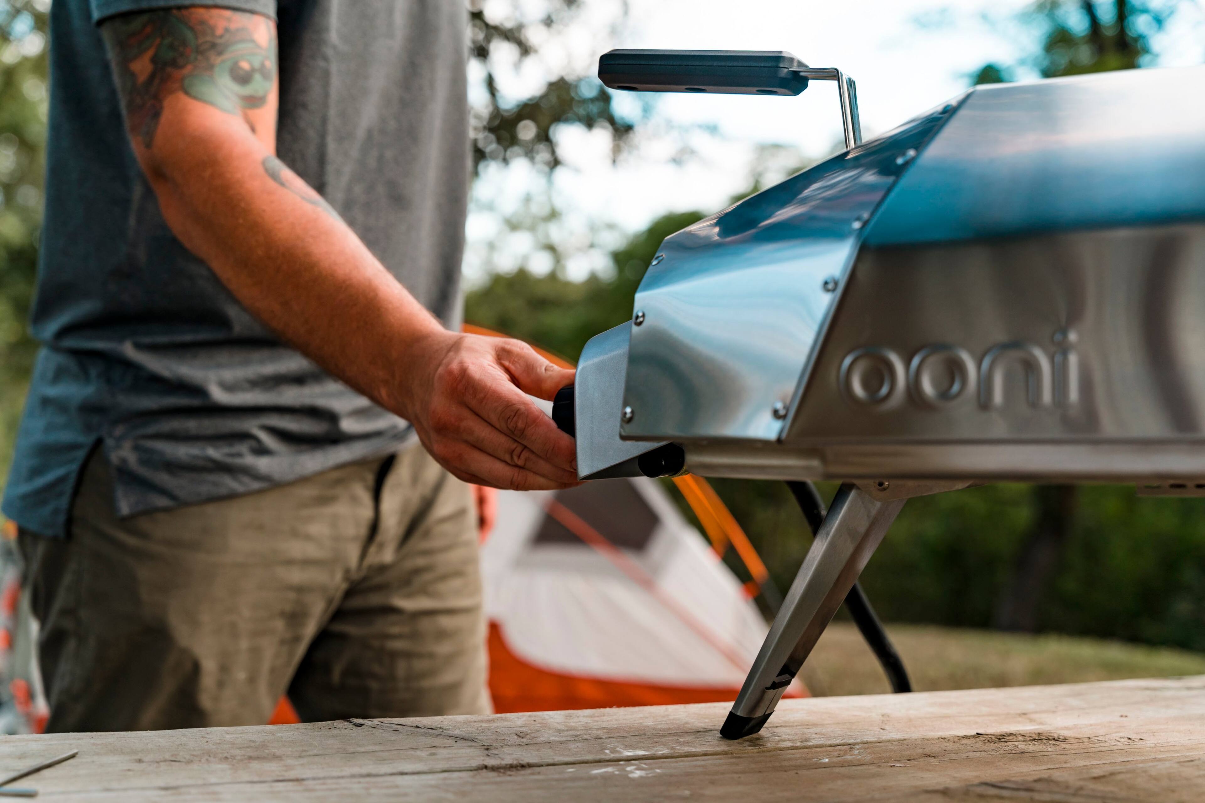 Alt View 14. Ooni - Gas Burner for Ooni Karu 12, Karu 12G and Karu 2 Pizza Oven - Silver.