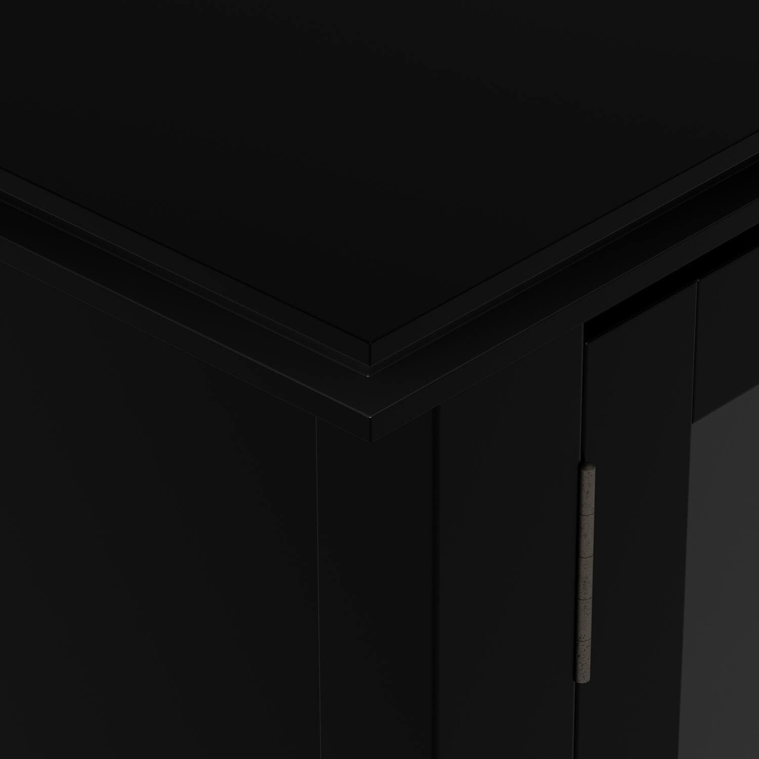 Left. Simpli Home - Artisan SOLID WOOD 72 inch TV Media Stand in Black For TVs up to 80 inches - Black.