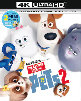 Front. The Secret Life of Pets 2 - 4K Blu-Ray.