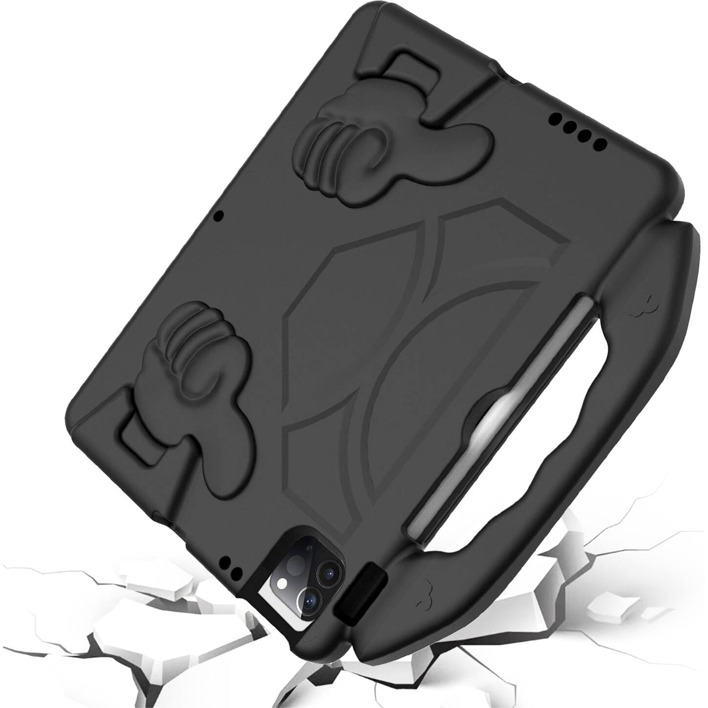 Alt View 16. SaharaCase - Wander Series Case for Apple iPad Pro M4 13-inch, iPad Air M2/M3 13-inch, and iPad Pro 12.9-inch - Scorpion Black.