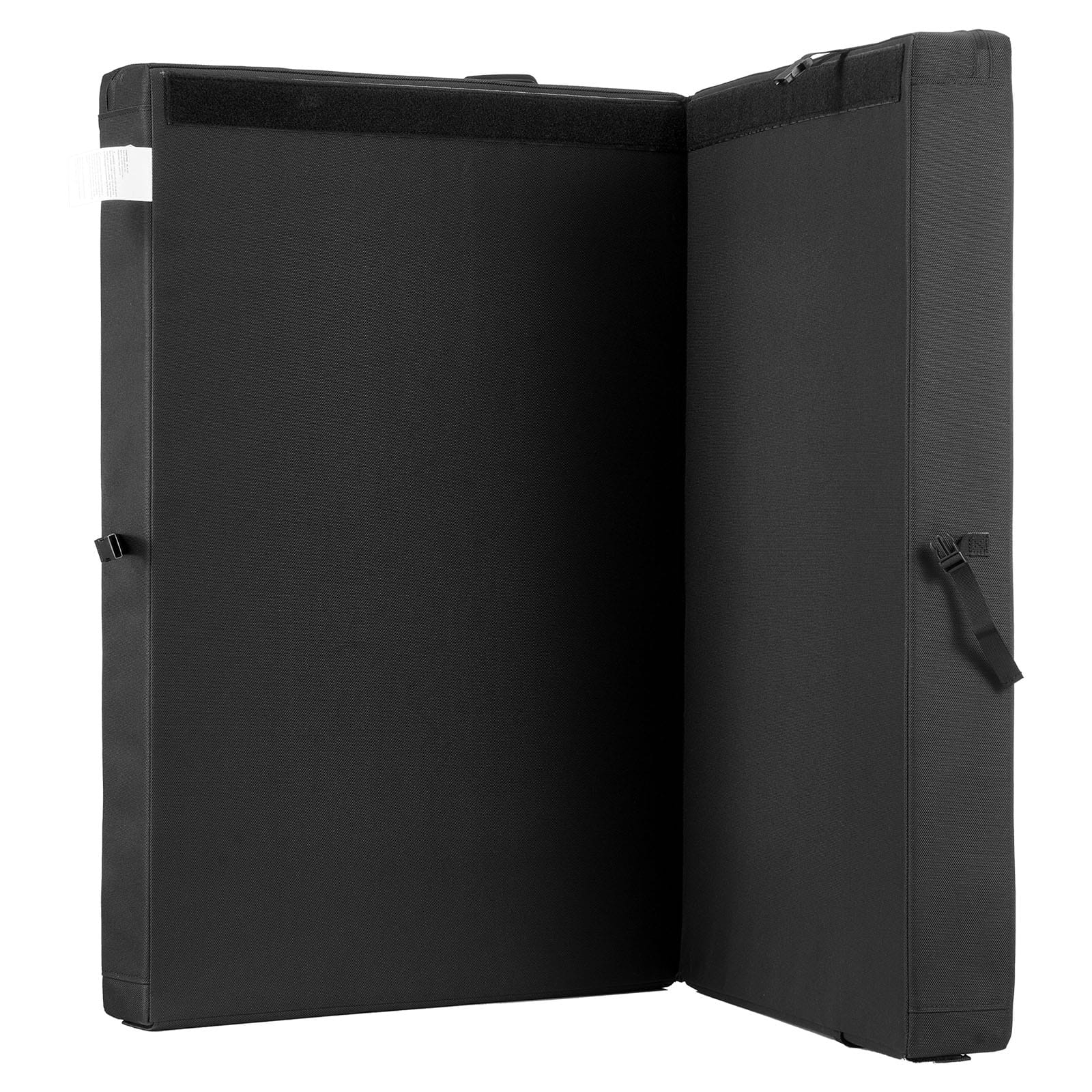 VEVOR - Bouldering Crash Pad, Bi-Fold Rock Climbing Crash Pad with Adjustable Backpack Straps and Handle, Foldable Lightweight - Black