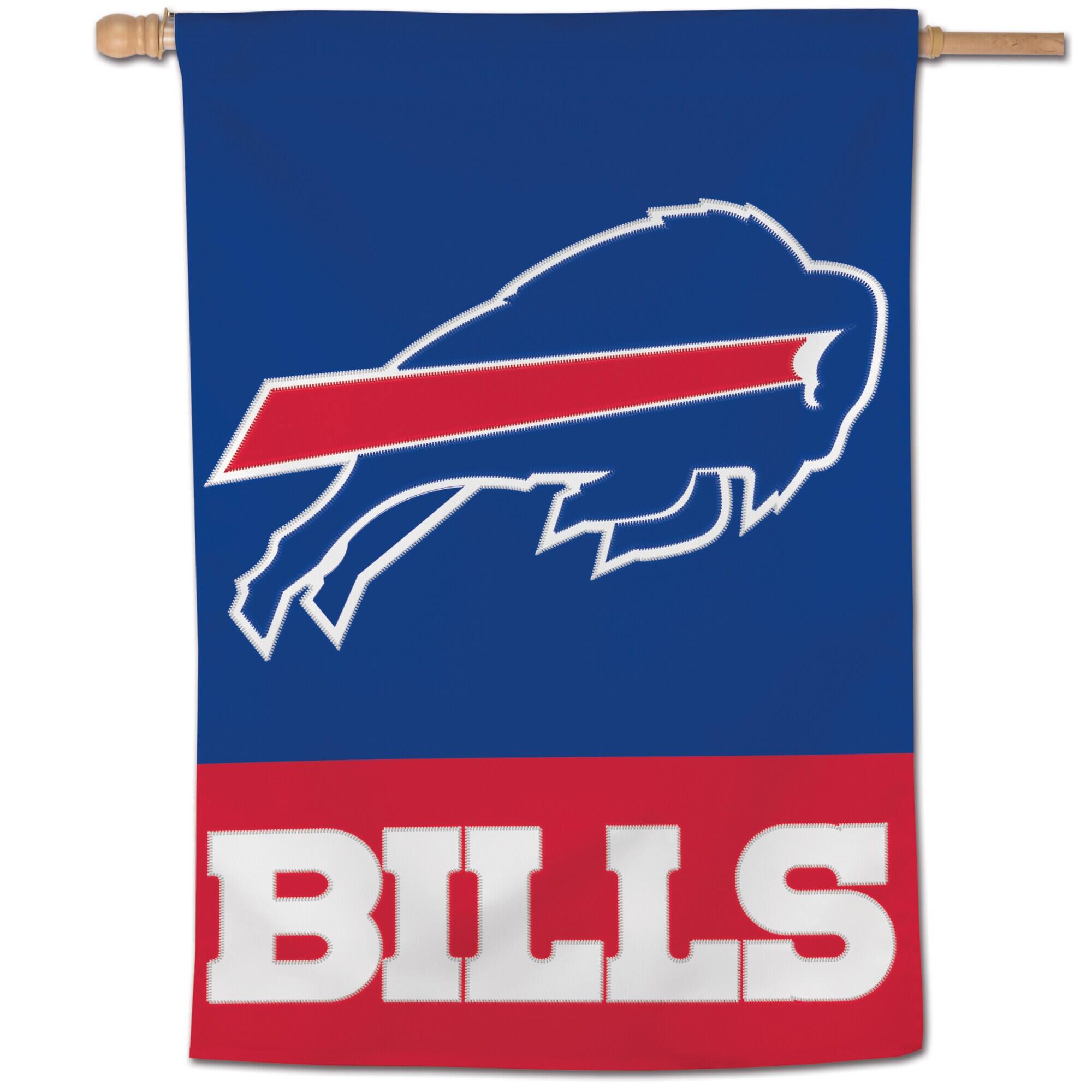Alt View 1. WinCraft - Buffalo Bills 28" x 40" Applique Vertical Banner - Multicolor.