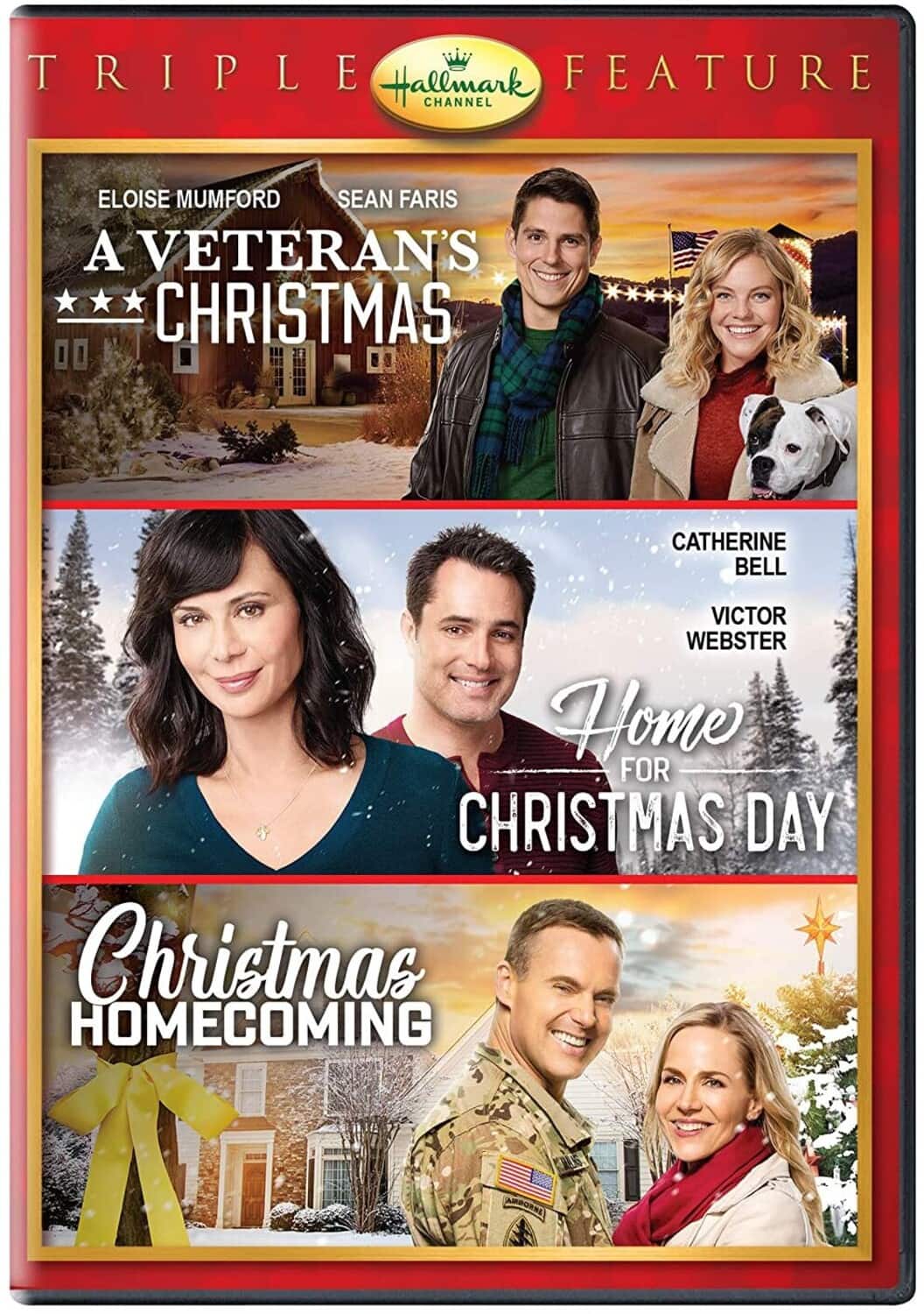 A Veteran's Christmas / Home for Christmas Day / Christmas Homecoming (Hallmark Channel Triple Feature)  - DVD