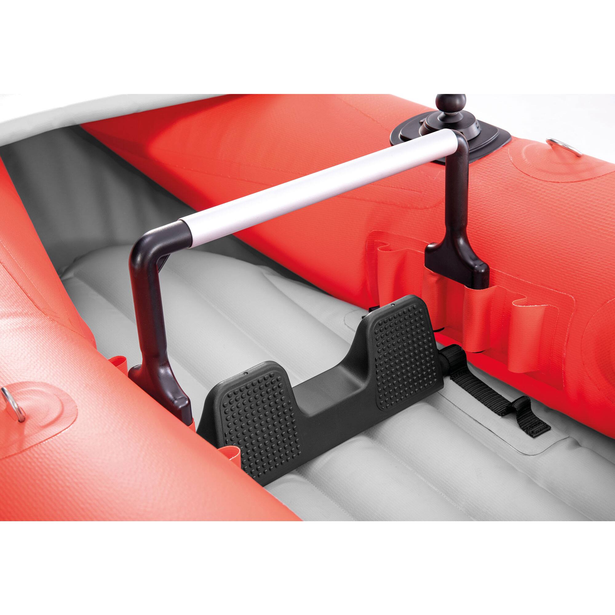 Alt View 7. Intex - Intex Excursion Pro K1 Single Person Inflatable Vinyl Fishing Kayak w/ Oar/Pump - Red.