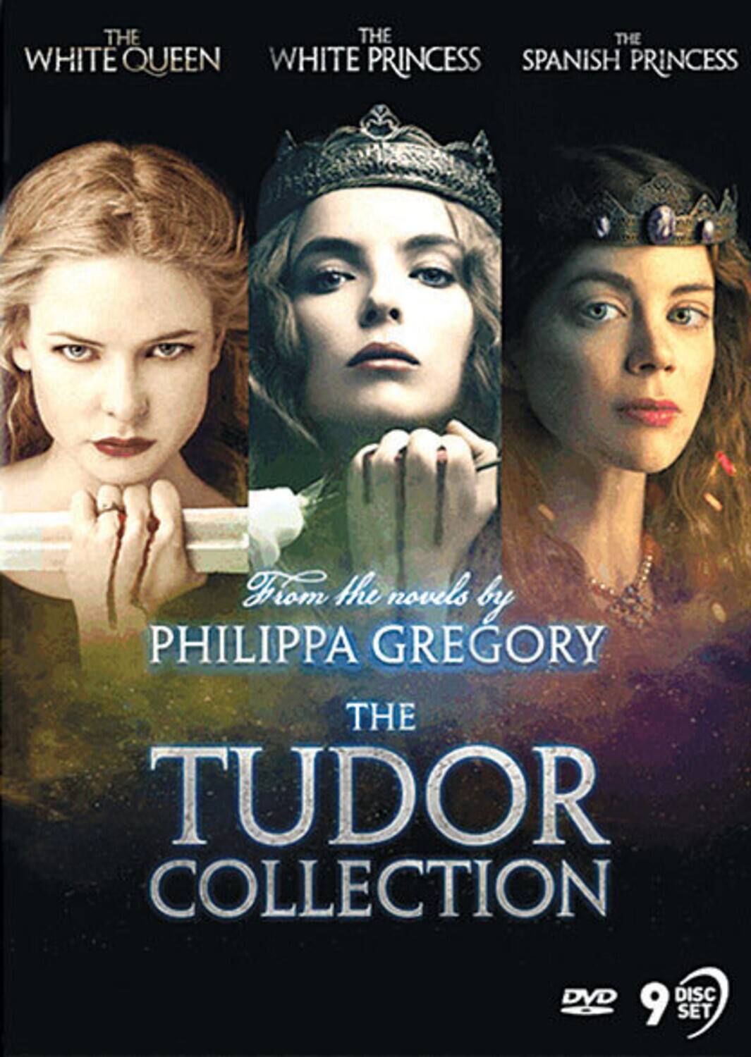 Front. Philippa Gregory: The Tudor Collection (The White Queen / The White Princess / The Spanish Princess) - DVD.