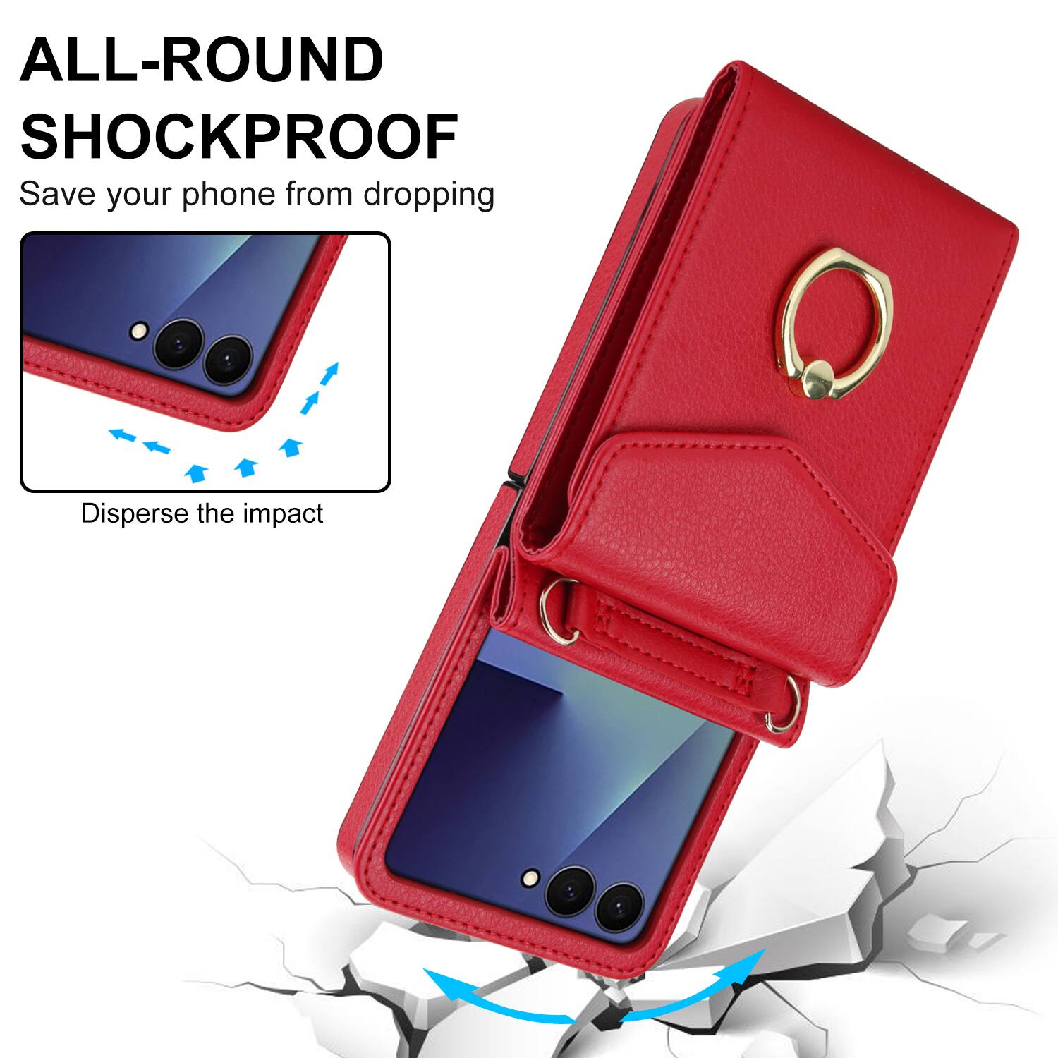 ALL-ROUND SHOCKPROOF  
Save your phone from dropping  
Disperse the impact