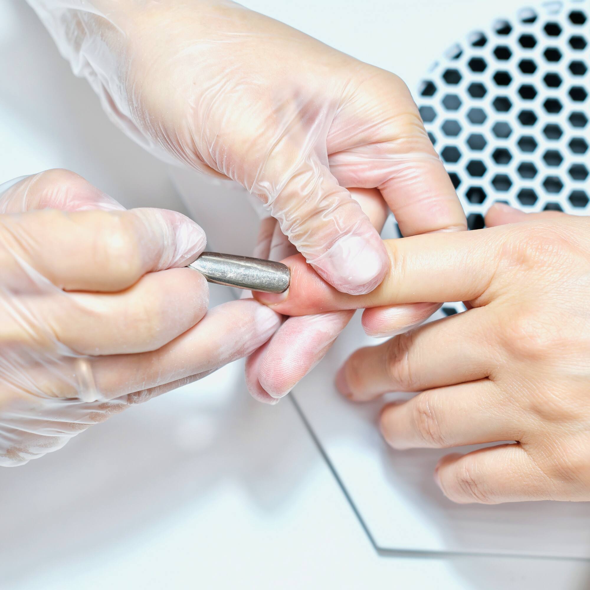 Left. Pursonic - Salon Grade Manicure & Pedicure Tools - White.