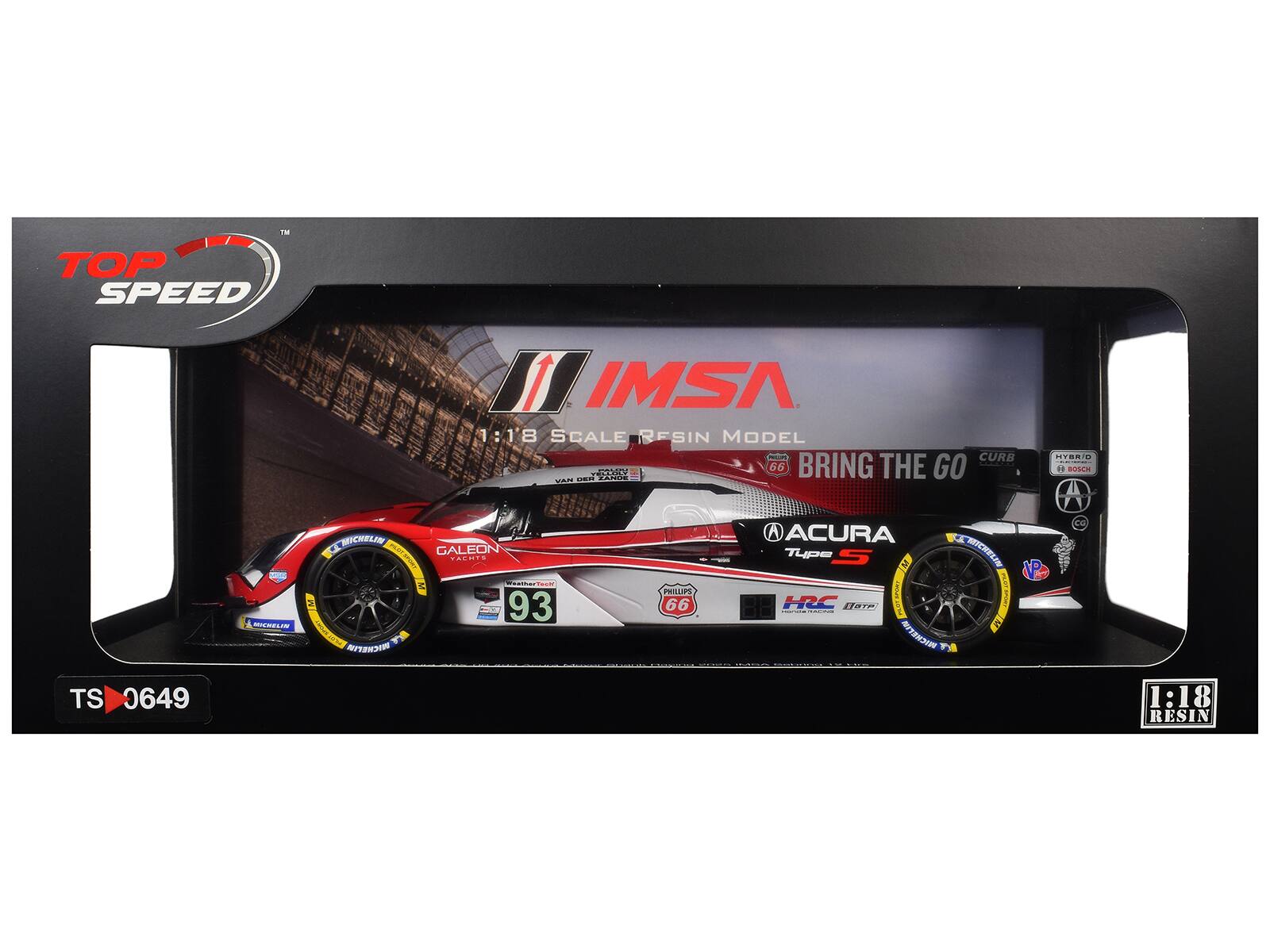 IM TOP SPEED IMSA 1:18 SCALE RESIN MODEL - CURB .. A2 ddaa 6 BRING THE GO VAN HYBRID 2 BOSCH - A MERLIN MICHELIN GALEON I PAEmIS S  Ced a 93 MAEN dia Cna MICHELIN PRILLPS 66 A ACURA LA Type  a MICKELIN V HRC 110TE AOMO  : C MICHETTO CE TS 0649 1:18 RESIN