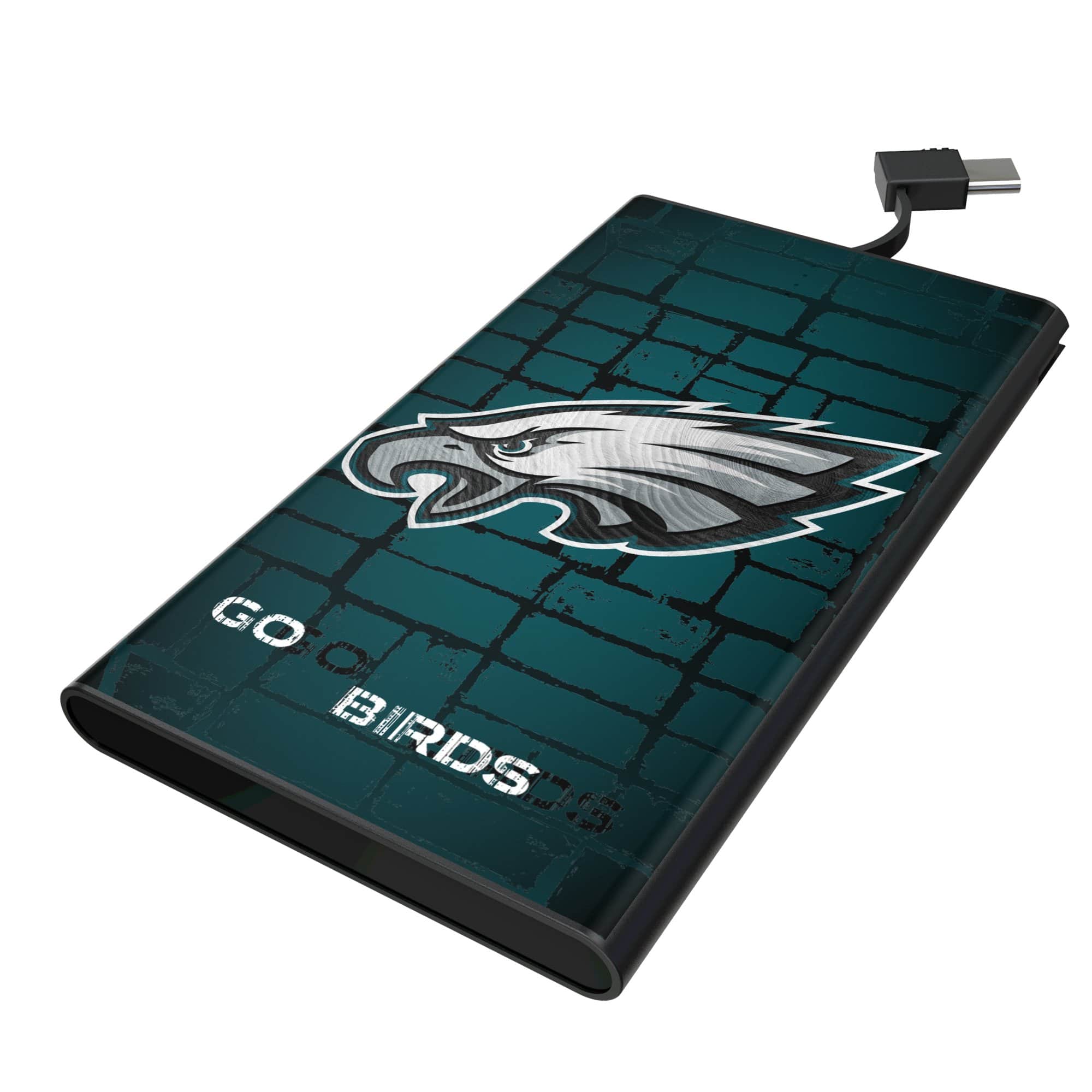Keyscaper - Philadelphia Eagles 5000mAh Flat Powerbank - Black