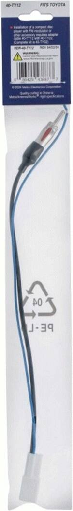 The text on the image reads: "40-TY12 FITS TOYOTA installation af a compad de wO PM ofel.com ther accesson cable 4-T12 we 4TY22 Compiete M . al 2) HOR 40 TY12 DEW 842224 WARMNG ! D 06429 43887 7 . 3004 Qualhy c Cheee 04 PE- -". This text is a combination of various phrases and words, but it does not provide a clear meaning or context. It is likely that this text is a mix of different languages or a random combination of words.