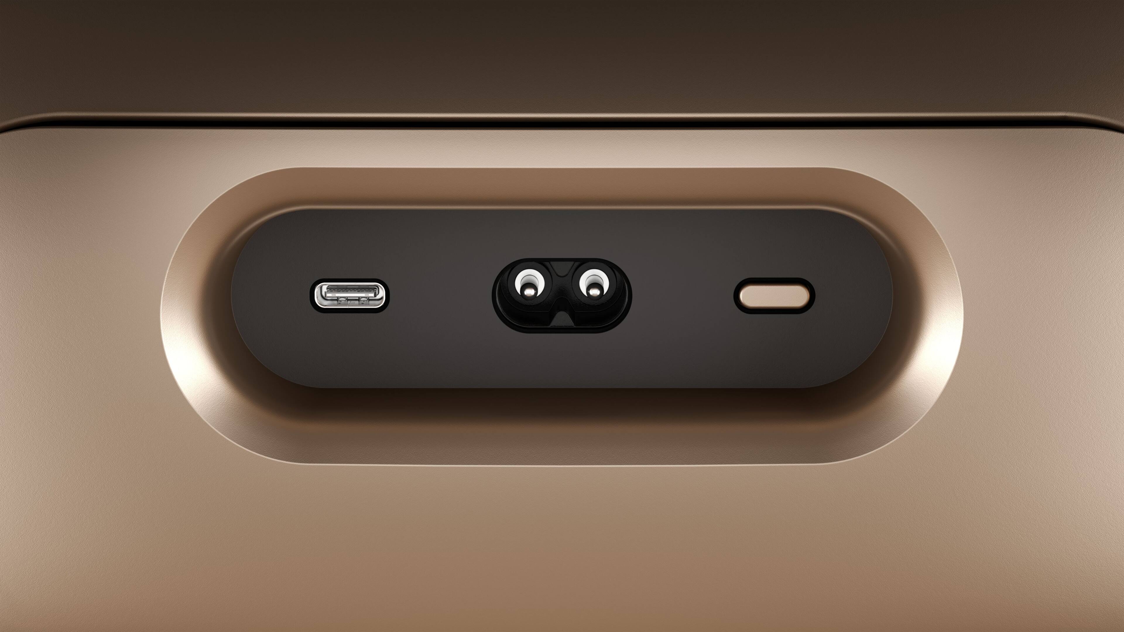 Alt View 16. Bowers & Wilkins - Zeppelin Pro Edition 3.5" Hi-Res 240W Wireless Speaker (Each) - Solar Gold.