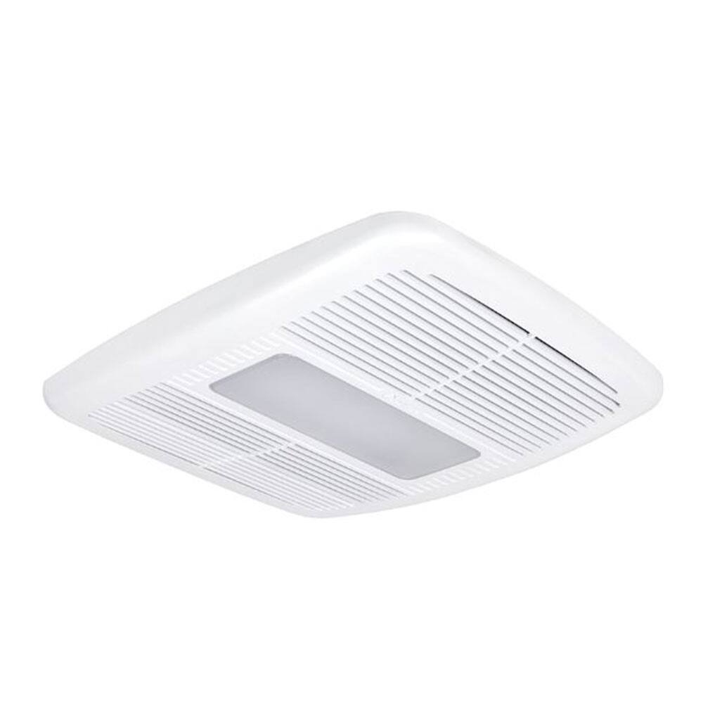 Alt View 4. Delta Electronics (Americas) Ltd. - Delta Electronics BreezRadiance 80 CFM Bath Fan LED Dimmable Light with Heater - white.