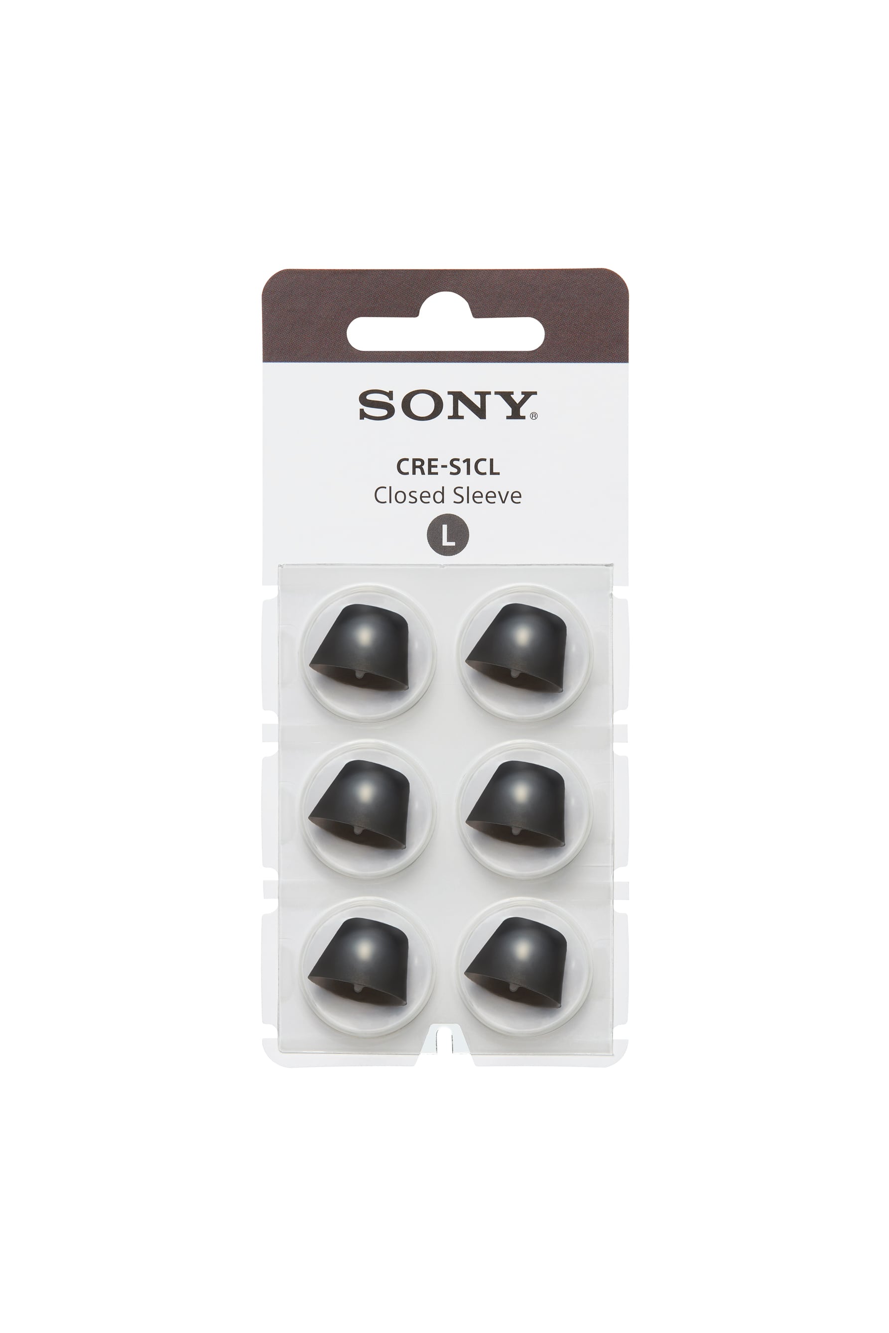 Front. Sony - OTC Hearing Aid Closed Sleeve for CRE-E10 - Black.
